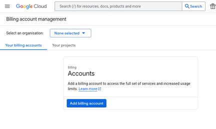 Add billing account